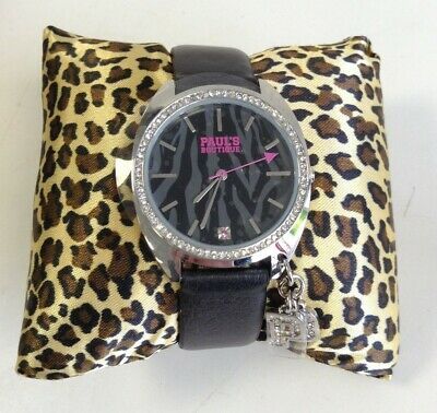 Paul's Boutique Watch Never Worn Still Sealed Black Strap With Charms Boxed #488