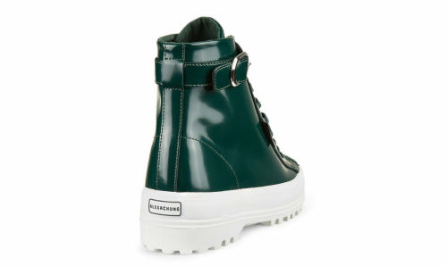 Superga X Alexa Chung 2244 Patent Leather High-Top Sneakers in Forest Green