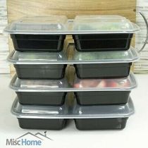 20 Set 3 Compartment Meal Prep Containers BPA Free Portion Control Bento Boxes