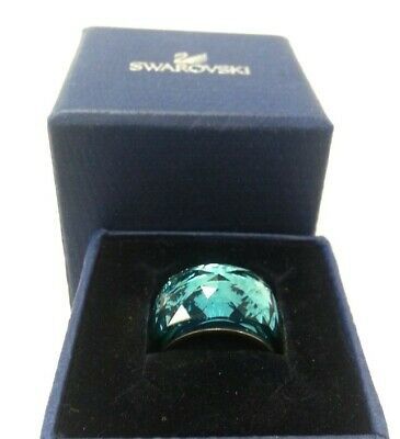 Swarovski Nirvana Petite Ring Indicolite (Indigo Blue) Size 55/M In Box #350
