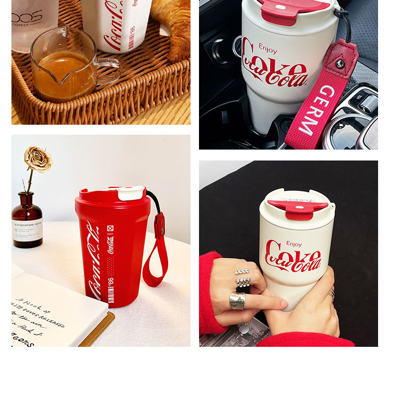 1ff9ef8489f7260a 【可口可樂聯名】美國Coca-Cola咖啡杯便攜式旅行杯,冰可樂，冰咖啡，一杯專享清涼