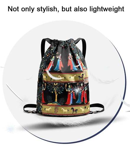 Drawstring Foldable Large Capacity Dry-wet Separation Travel Sports Backpack