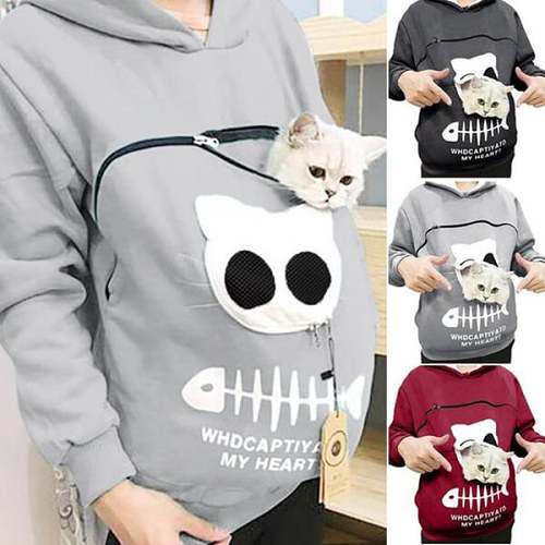 🔥 Cat Lovers Hoodie Cuddle Pouch