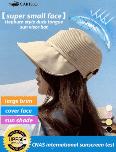 🌈💖-Hepburn style sunscreen cap