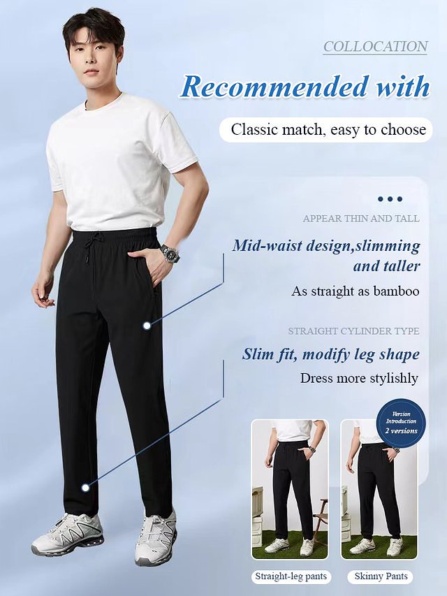 Thin Cool Casual Pants Stay cool and stylish this summer with our  Thin and Cool Casual Pants! Beat the heat with the perfect blend of comfort and fashion.