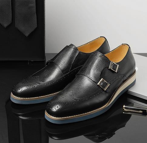 Men's leather shoes genuine leather top layer cowhide casual business formal shoes