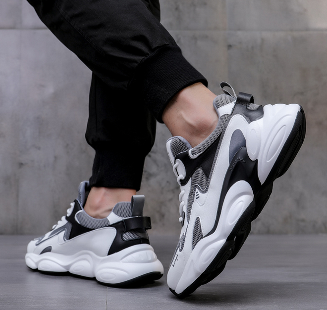 Genuine leather shoes, casual men's shoes, summer breathable running shoes, 2023 new versatile men's sports mesh shoes