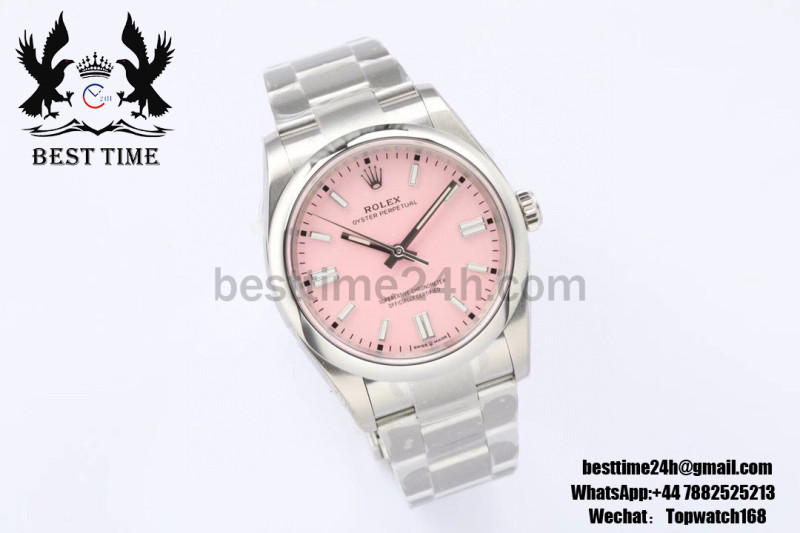 Rolex Oyster Perpetual 36MM EWF Best Version Pink Dial Stainless Steel Bracelet A3230