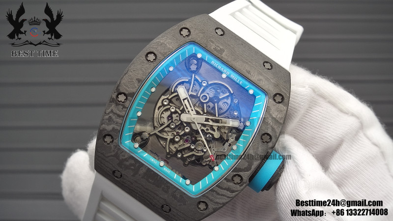 Richard Miller RM055  Yas Marina Circuit  Real NTPT ZF 1:1 Best Edition on White Rubber Strap NH05A