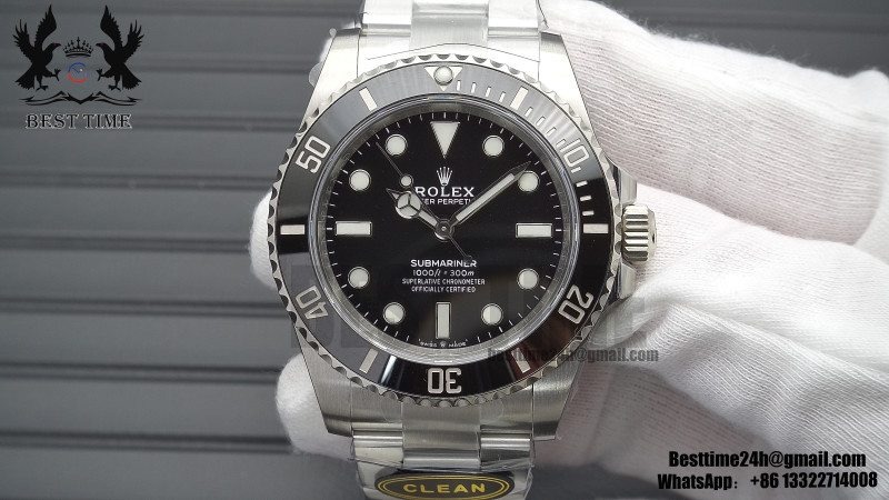 Rolex Submariner 124060LN 41mm No Date Clean Factory 1:1 Best Edition 904L Steel Black Dial VR3230