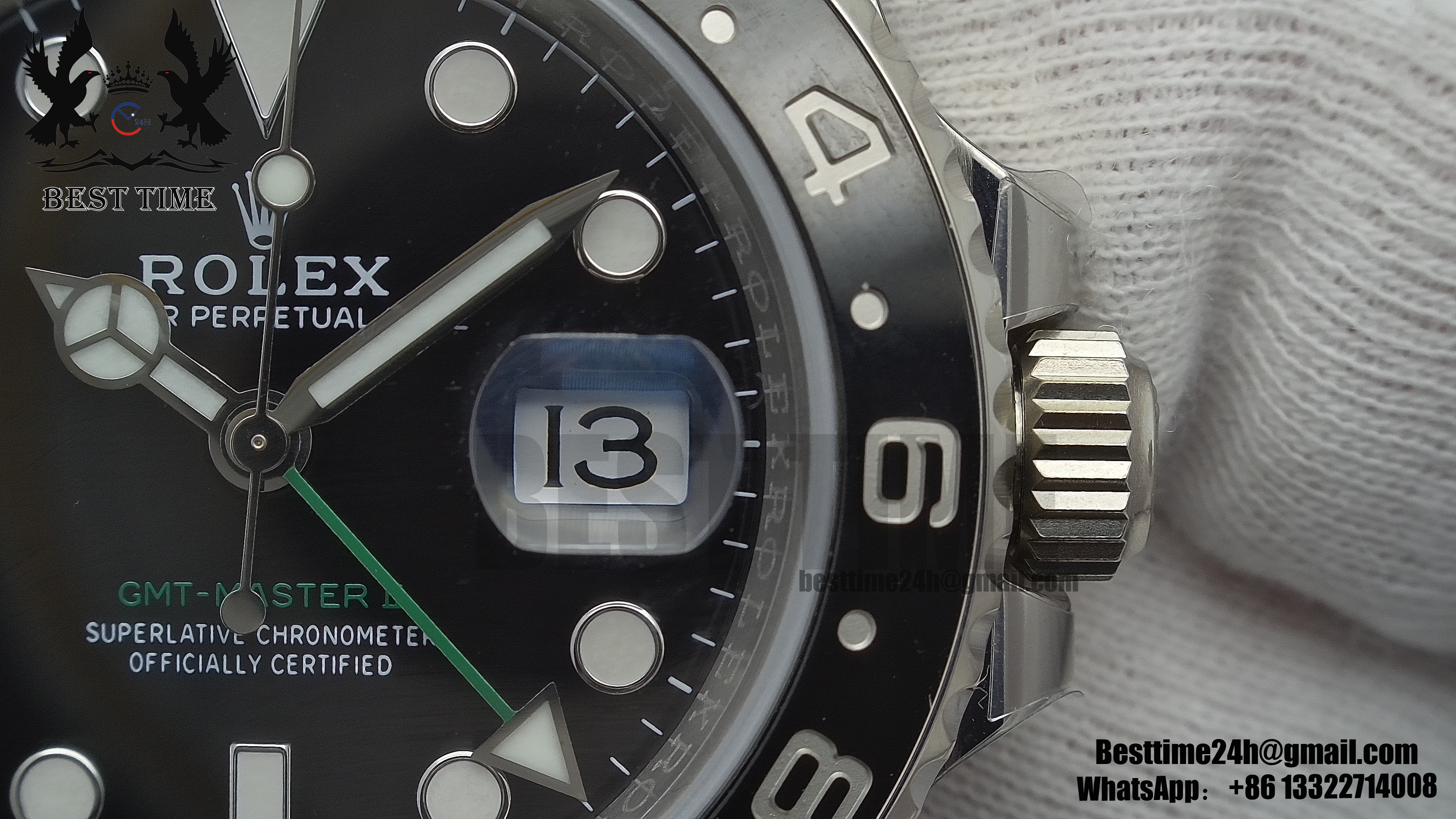 US$ 480.00 - Rolex GMT-Master II 116710 LN Black Ceramic 904L Steel Clean  Factory Best Edition VR3186 CHS - www.besttime24h.com