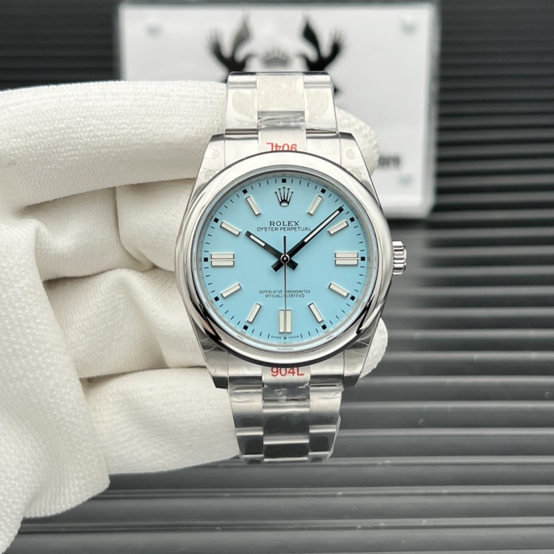 Oyster Perpetual 41mm 124300 GMF 1:1 Best Edition 904L Steel Tiffany Blue Dial on SS Bracelet SA3230
