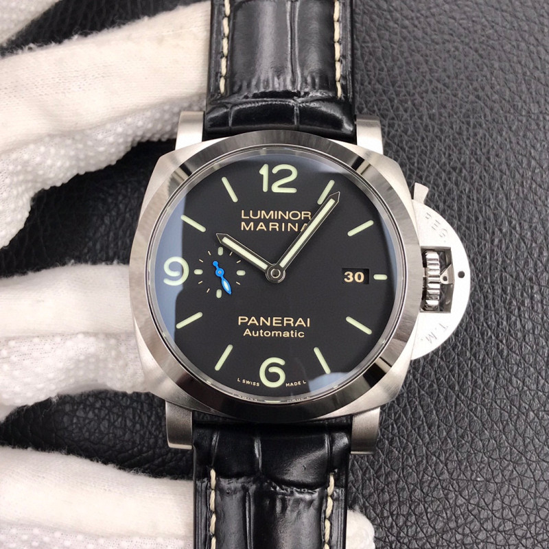PAM1312 W VSF 1:1 Best Edition Black Dial on Black Leather Strap P.9010 Clone