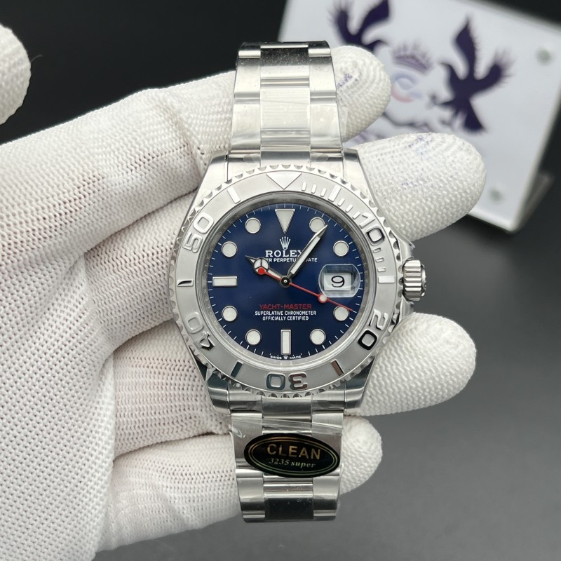 Yacht-Master 126622 Clean Factory 1:1 Best Edition 904L Steel Blue Dial on SS Bracelet VR3235