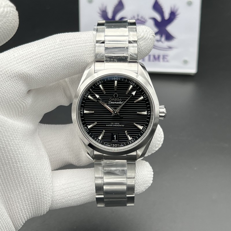 Aqua Terra 150M Master Chronometers VSF 1:1 Best Edition Black Dial SS Hand on SS Bracelet A8900 Super Clone
