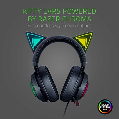 Razer Kraken Kitty RGB USB Gaming Headset: THX 7.1 Spatial Surround Sound -  Chroma RGB Lighting - Retractable