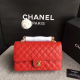 Borsa Media Chanel in pelle trapuntata - Flap Bag Quilted Caviar 25cm