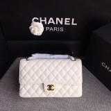 Borsa Media Chanel in pelle trapuntata - Flap Bag Quilted Caviar 25cm