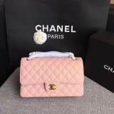 Borsa Media Chanel in pelle trapuntata - Flap Bag Quilted Caviar 25cm
