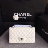 Borsa Media Chanel in pelle trapuntata - Flap Bag Quilted Caviar 25cm