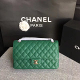 Borsa Media Chanel in pelle trapuntata - Flap Bag Quilted Caviar 25cm