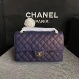 Borsa Media Chanel in pelle trapuntata - Flap Bag Quilted Caviar 25cm