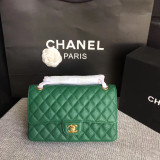 Borsa Media Chanel in pelle trapuntata - Flap Bag Quilted Caviar 25cm