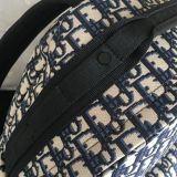 DIOR Blue Oblique Print Backpack