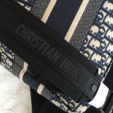 DIOR Blue Oblique Print Backpack