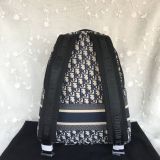 DIOR Blue Oblique Print Backpack