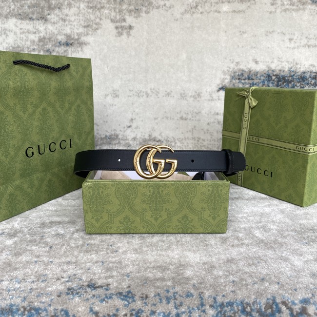 Cintura GG fibbia in oro lucido
