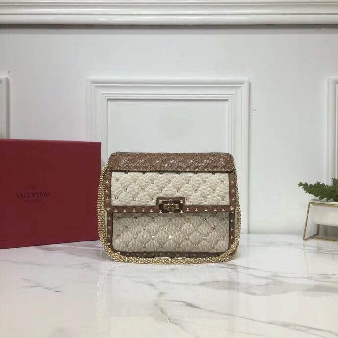 Borsa VLTN 20417750 0122 GARAVANI ROCKSTUD SPIKE   24x16x6,5cm