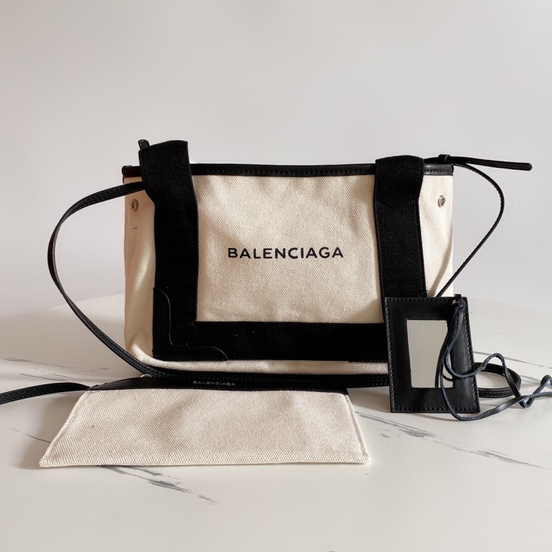Balenciaga Bags 340 NAVY CABAS  mini 25x18x9cm