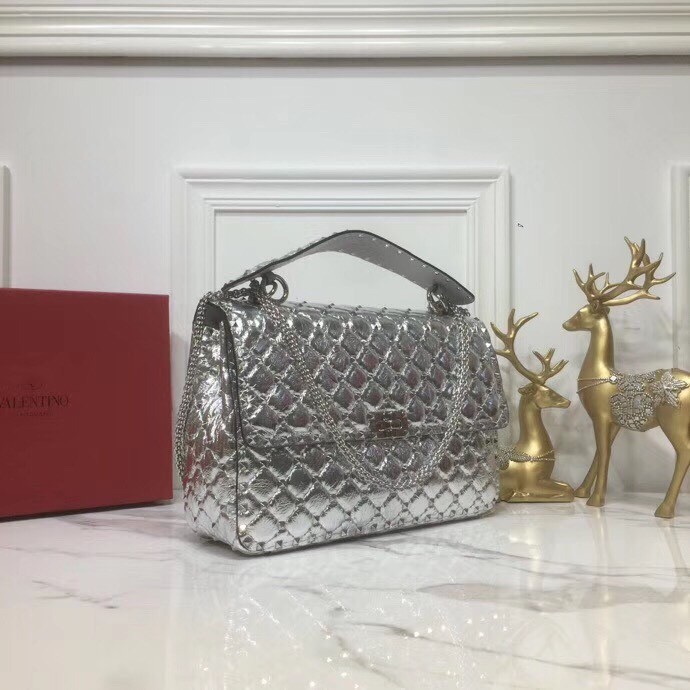 Borsa VLTN Rockstud Spike V0121 p930Valentino 30x8,5x21,5cm
