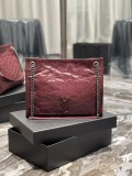 Borsa shopping NIKI in pelle vintage 577999 33x27x11cm