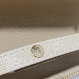 Pochette con catena cassandre in pelle mix trapuntata  620280