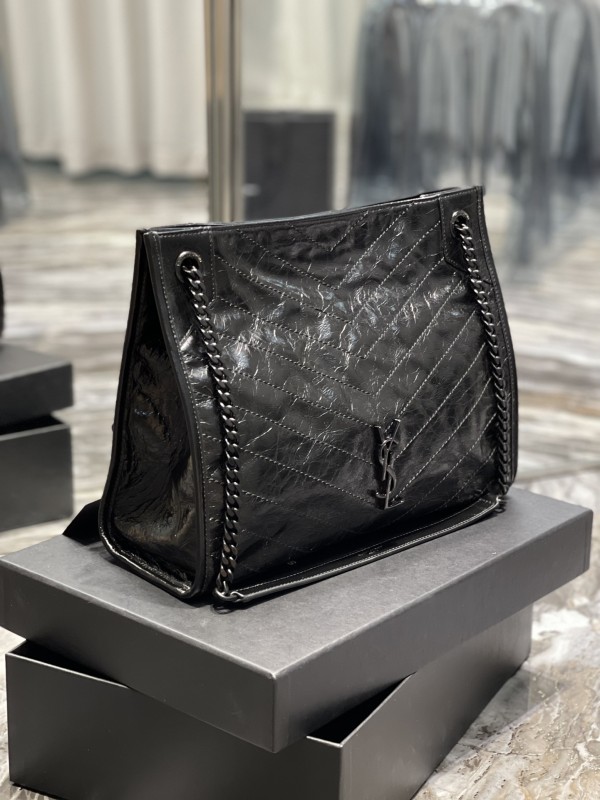 Borsa shopping NIKI in pelle vintage 577999 33x27x11cm