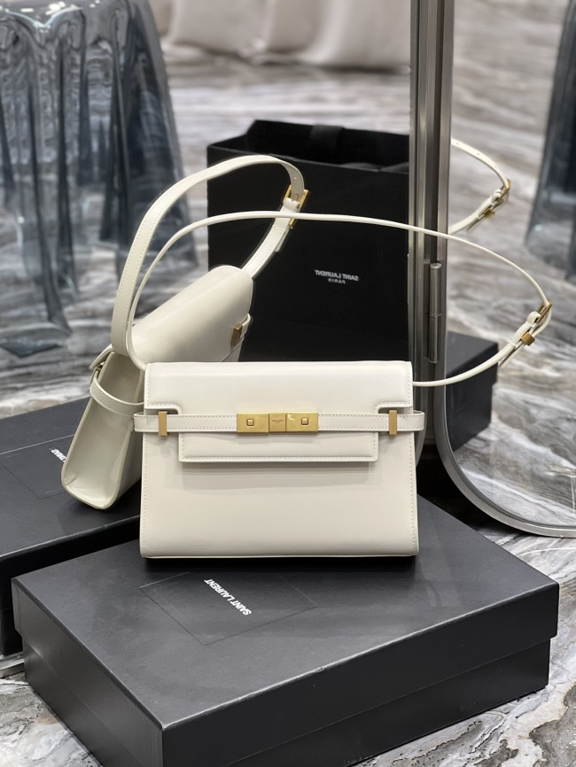 Manhattan piccola in pelle 675626 24x17.5x6cm