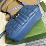 Borsa a spalla GG Marmont matelassé misura piccola Modello 447632