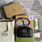Borsa a spalla GG Marmont matelassé misura piccola Modello 447632