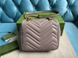 Mini borsa shopping GG Marmont in pelle matelassé Modello 739682