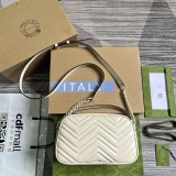 Borsa a spalla GG Marmont matelassé misura piccola Modello 447632
