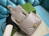 Mini borsa shopping GG Marmont in pelle matelassé Modello 739682