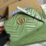 Borsa a spalla GG Marmont matelassé misura piccola Modello 447632