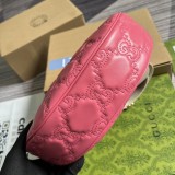 Borsa a spalla in pelle matelassé con GG misura piccola Modello 739709