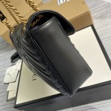 Borsa a spalla GG Marmont matelassé misura media Modello 443496
