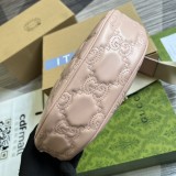 Borsa a spalla in pelle matelassé con GG misura piccola Modello 739709