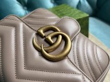 Mini borsa shopping GG Marmont in pelle matelassé Modello 739682
