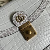 Borsa a mano piccola Ophidia con nastro Web Modello 651055