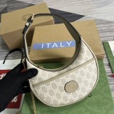 Mini borsa a mezzaluna GG Modello 726843